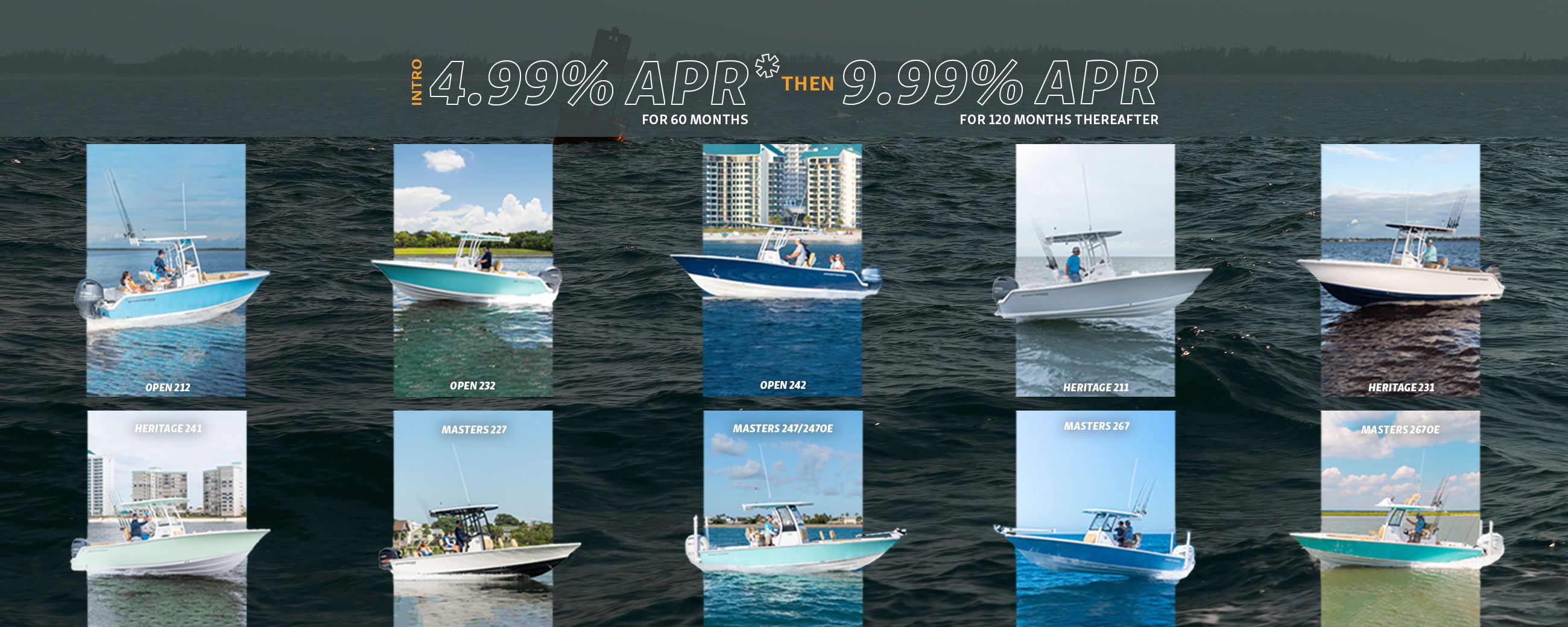 Promotional banner showing the models that are included in the promotion.