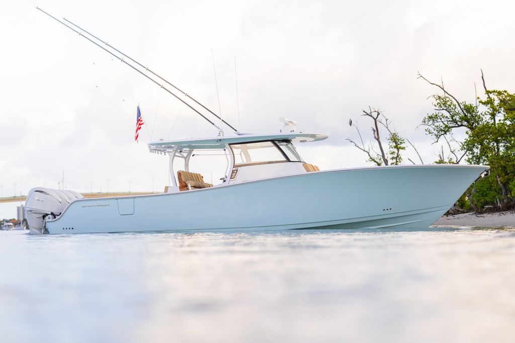 Image of a Sportsman Boat on the water.