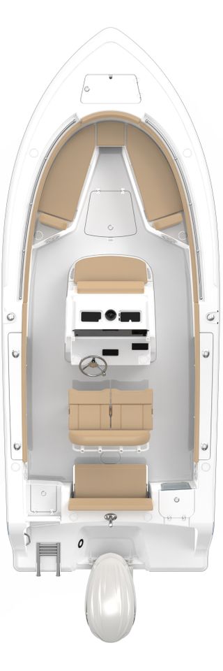 Overhead image of the 212-center-console