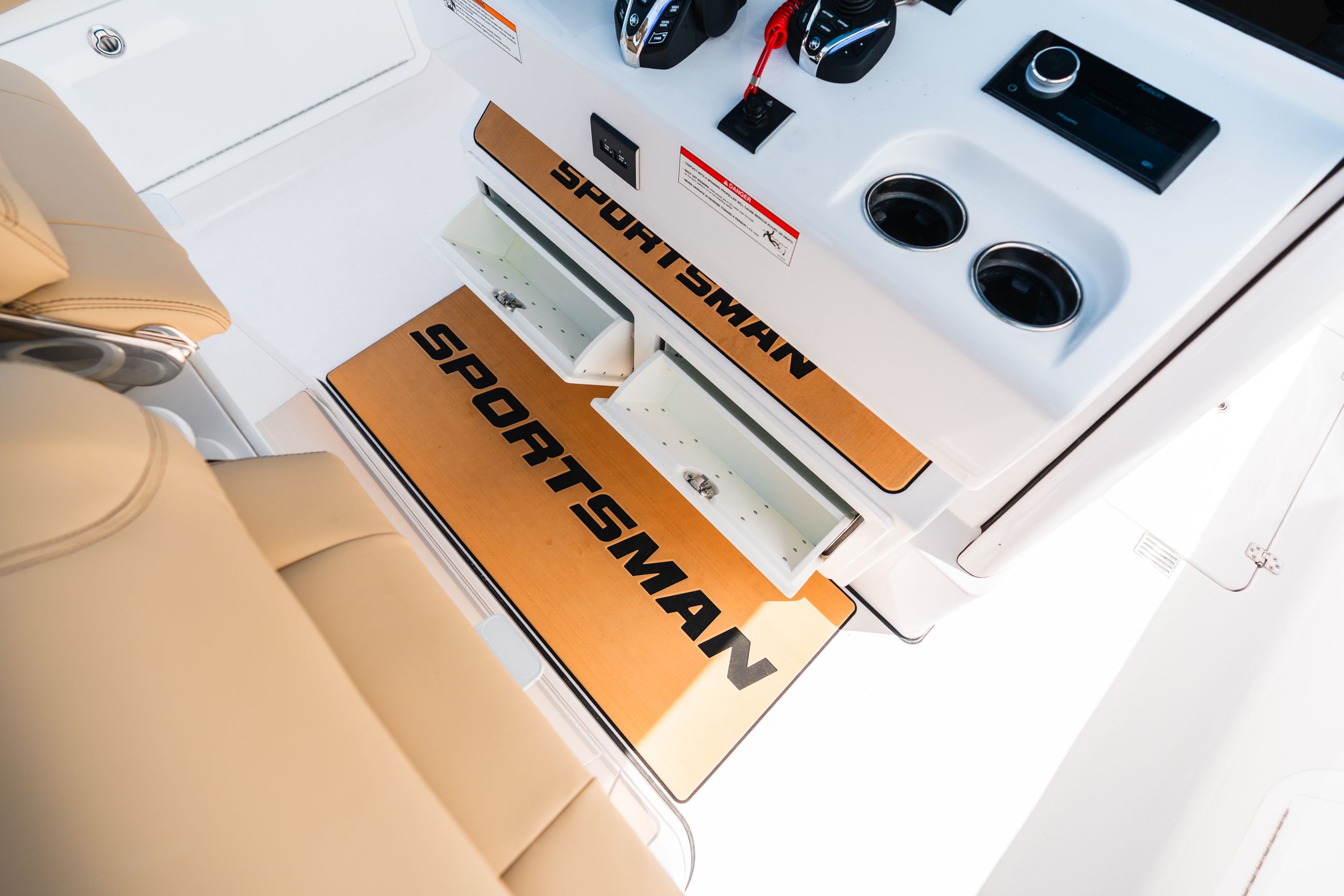 Detail image of Helm Pod Storage Compartment