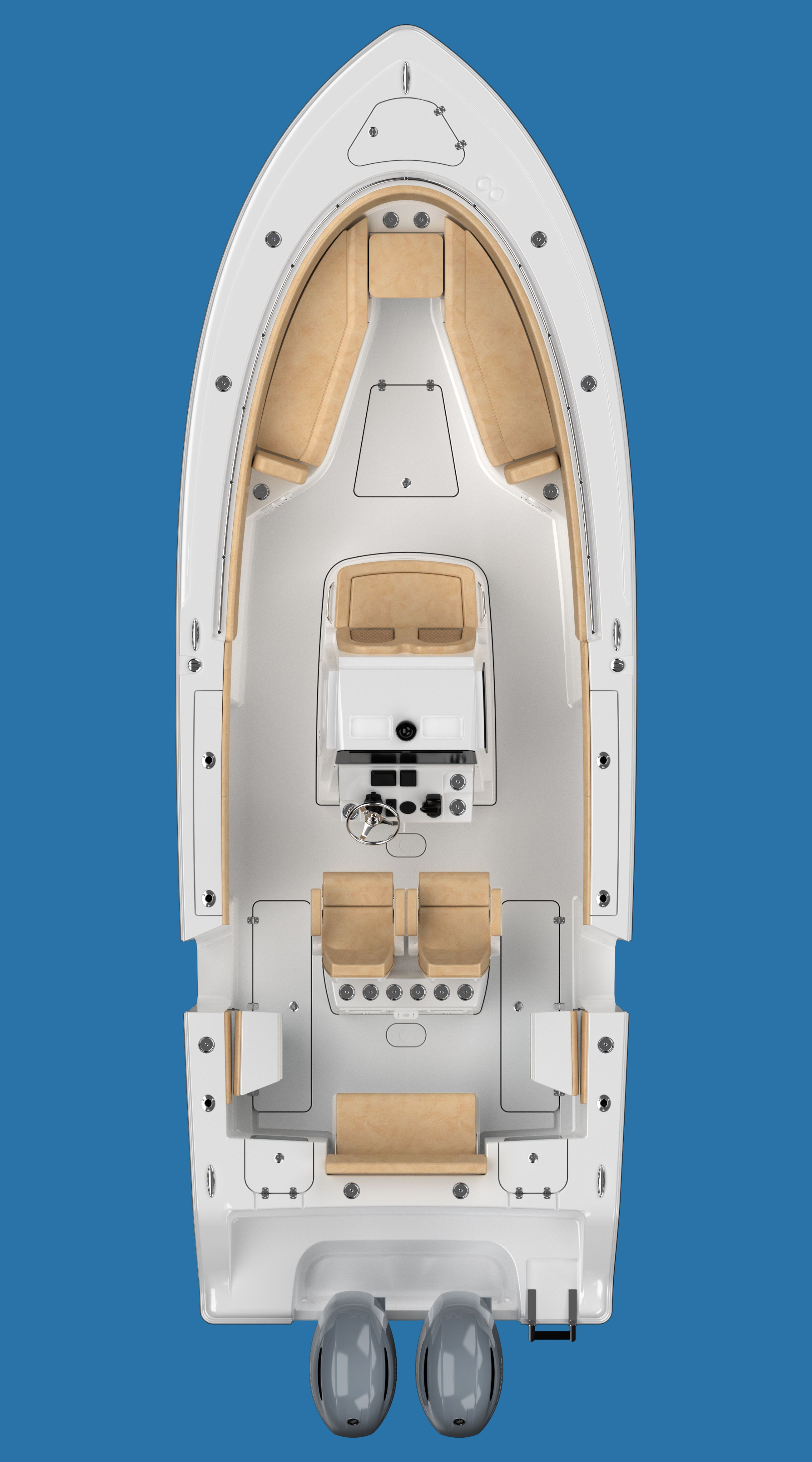 Detail image of the Open 262 Center Console