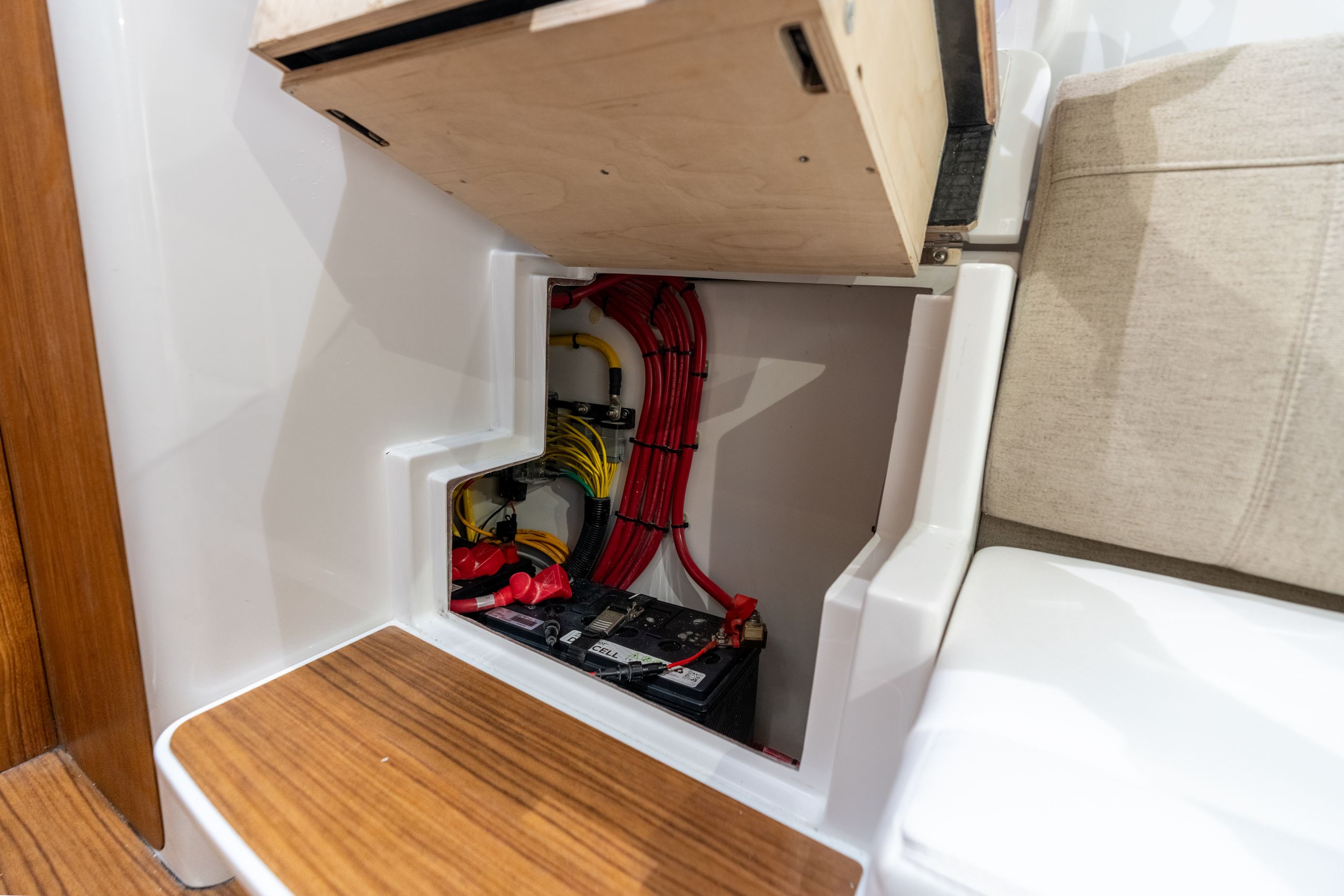 Detail image of Console Entry Step Battery Access