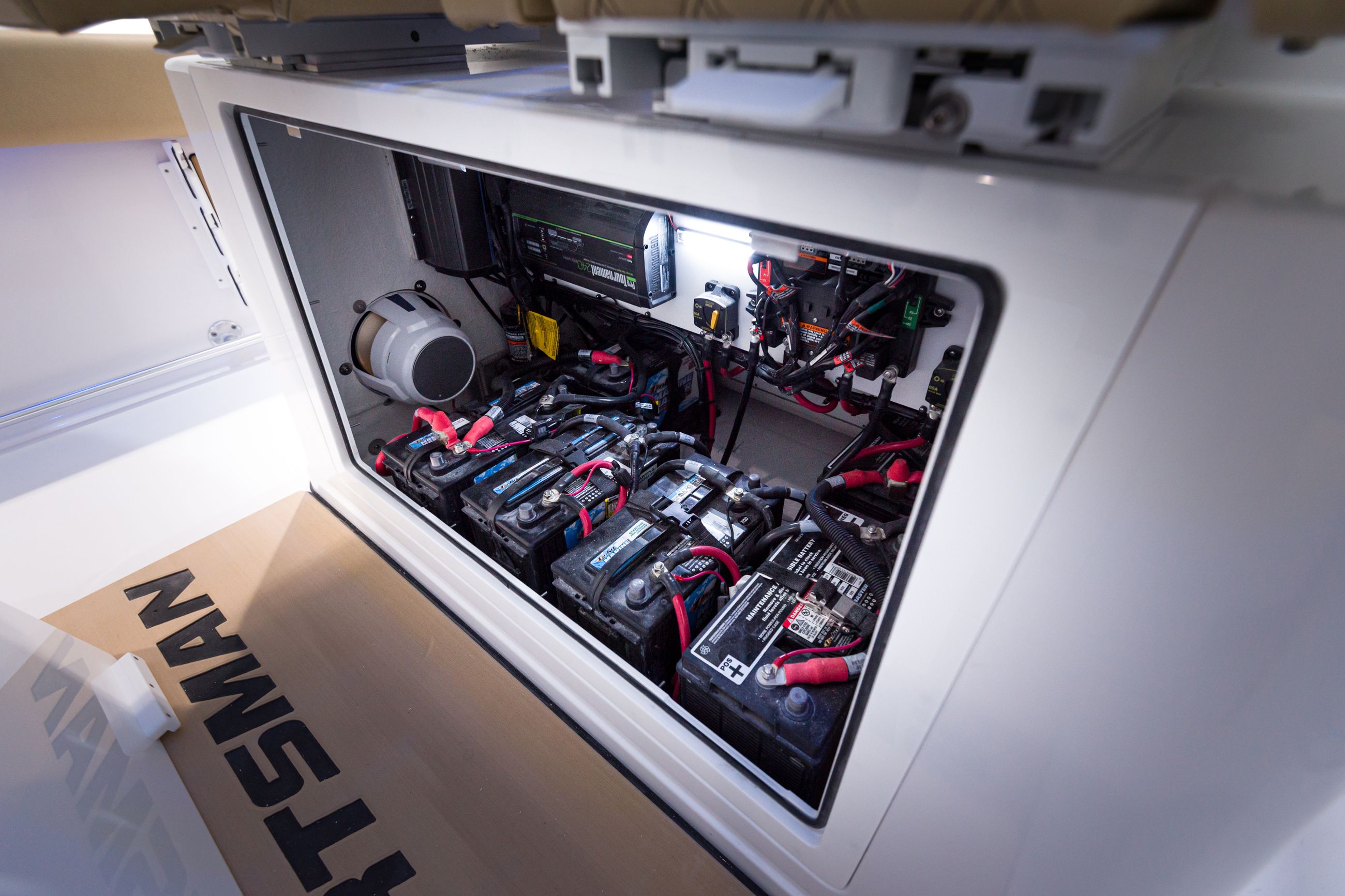 Detail image of Dedicated Battery Compartment