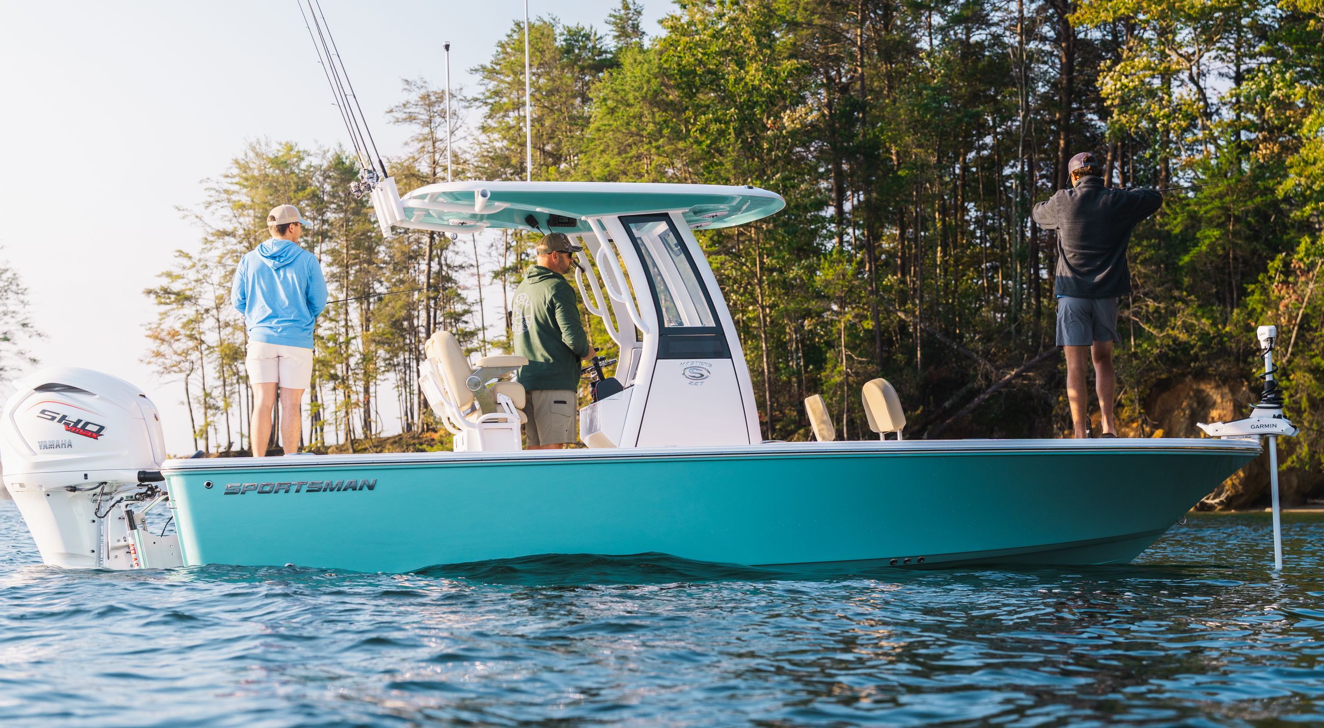 Family time on a Sportsman Boat.