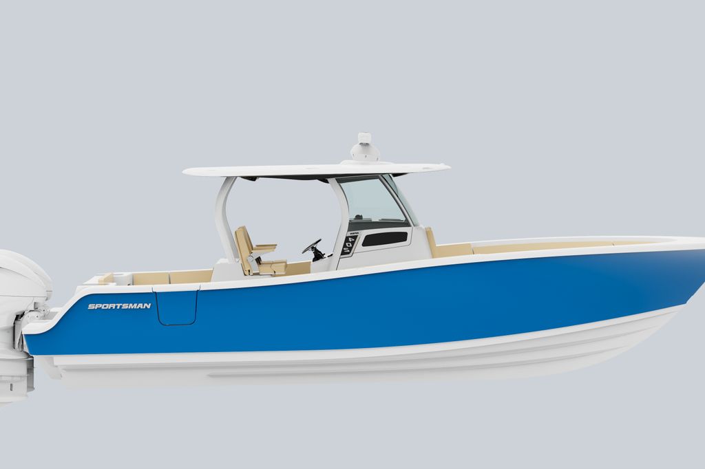 Image of a Sportsman Boat on the water.