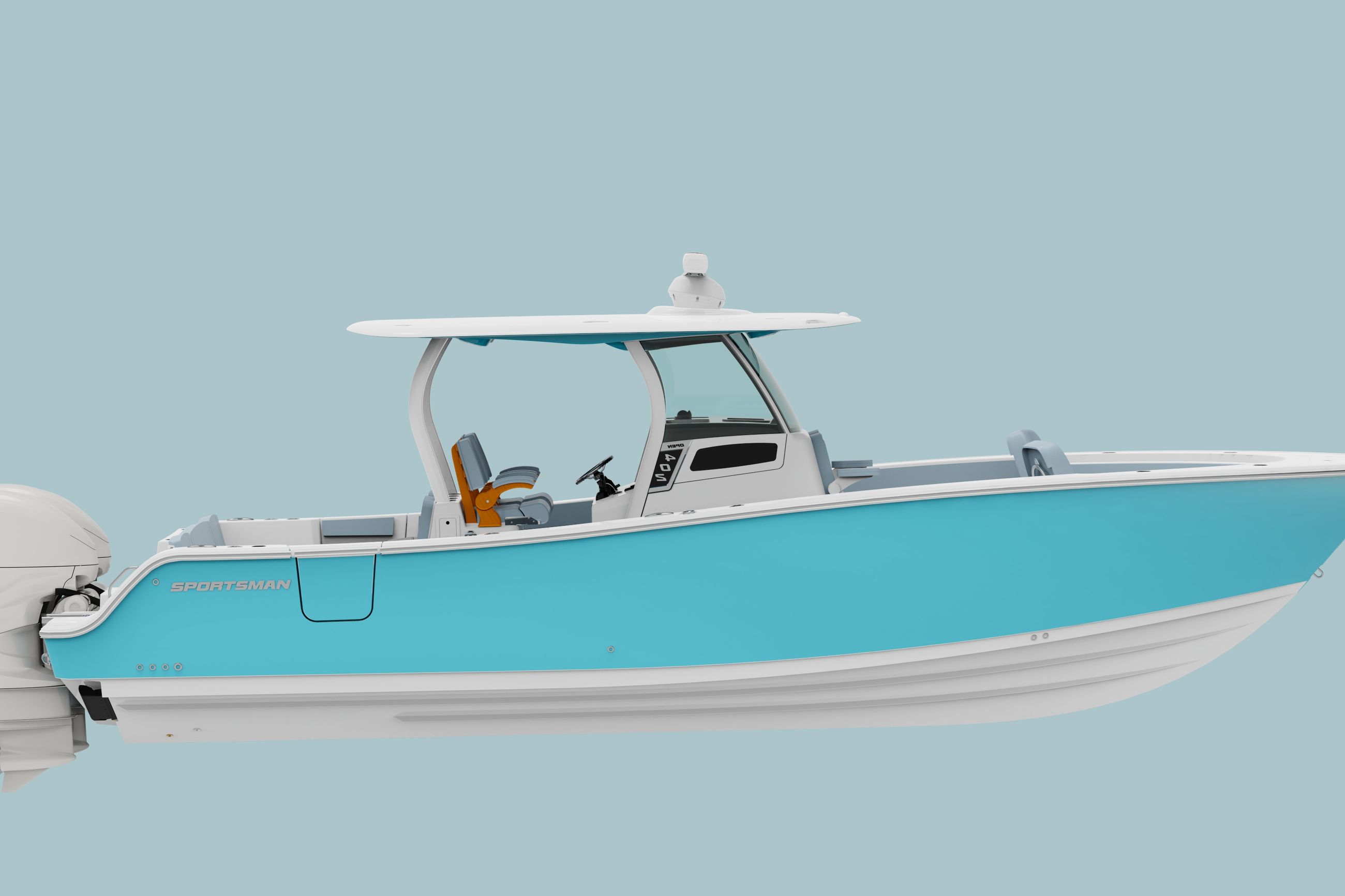 Image of a Sportsman Boat on the water.