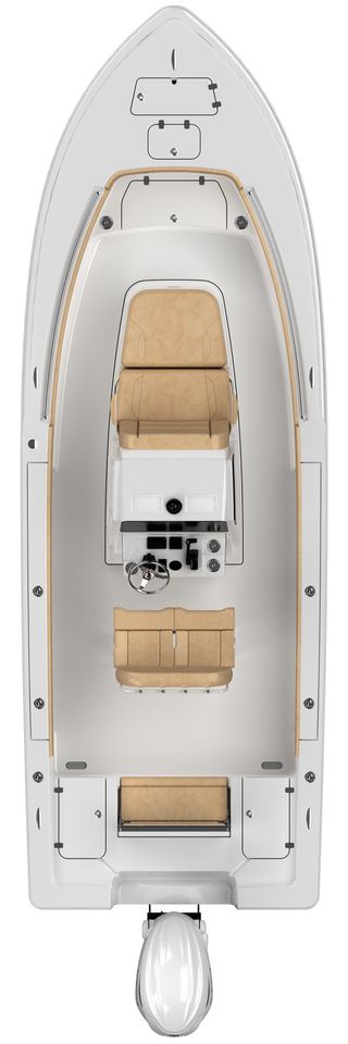 Overhead image of the 247oe-bay-boat