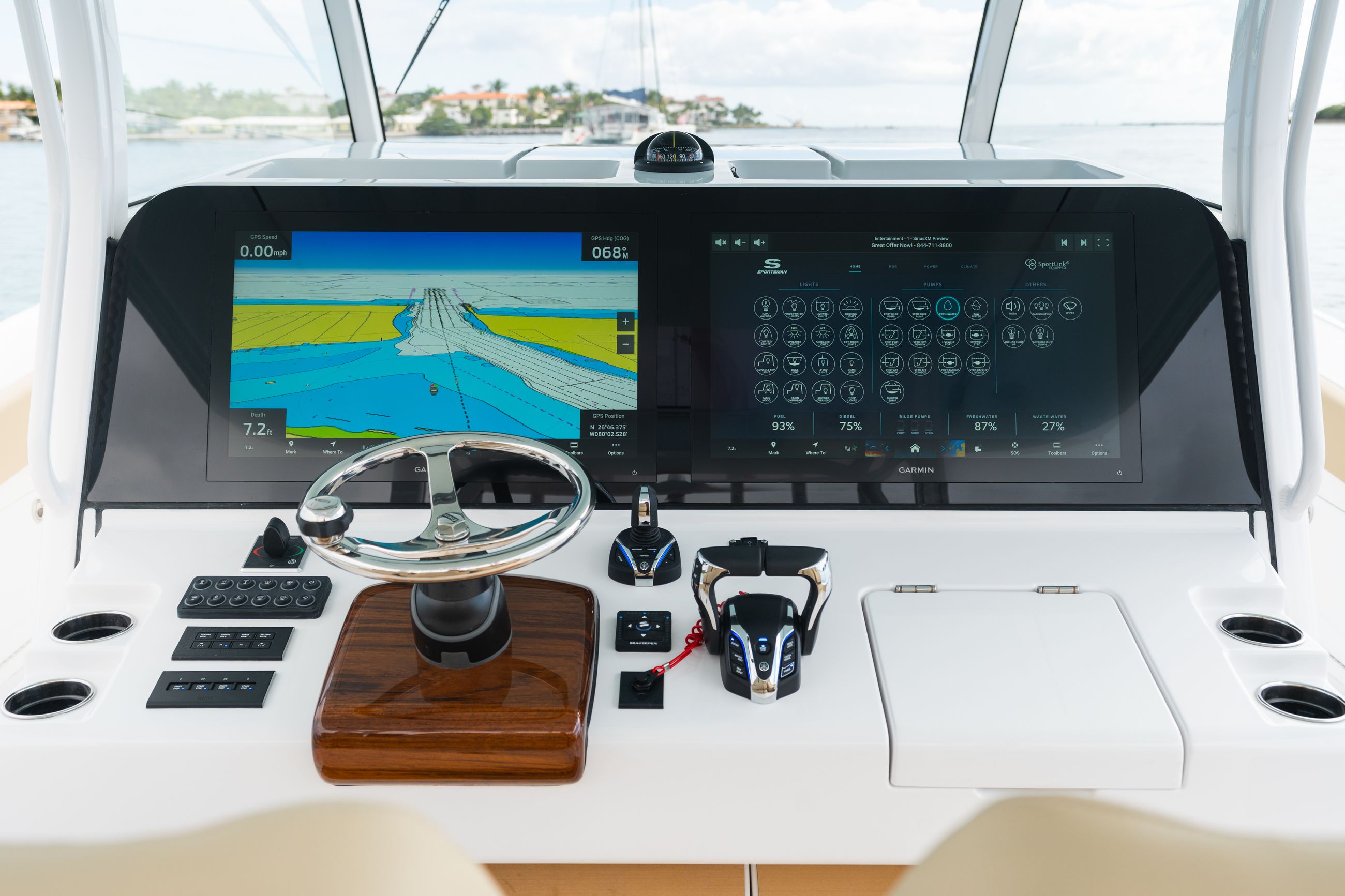 Detail image of Dual Garmin GPSMAP® 9227 Chartplotters w/ Navionics+™