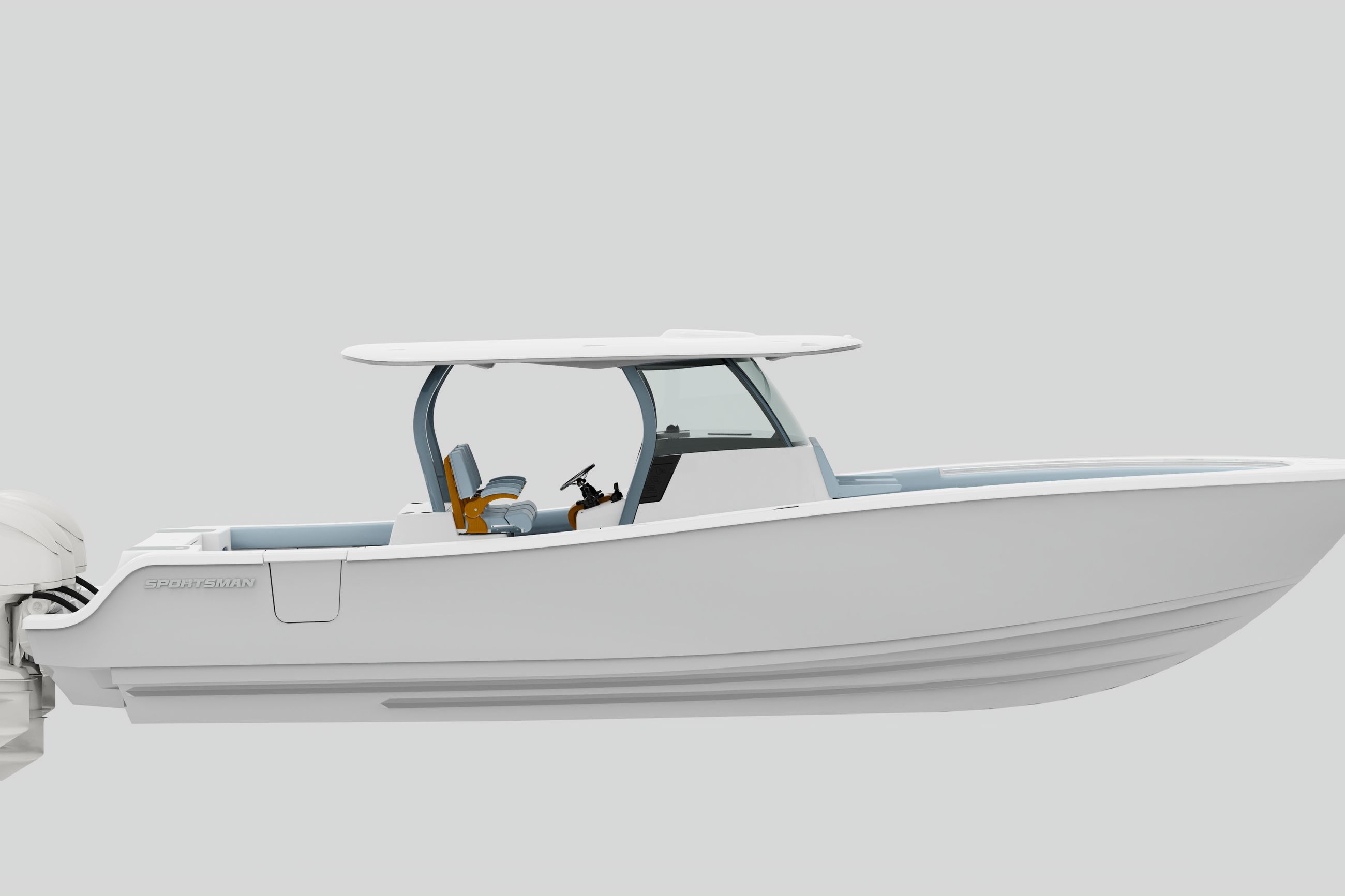 Image of a Sportsman Boat on the water.