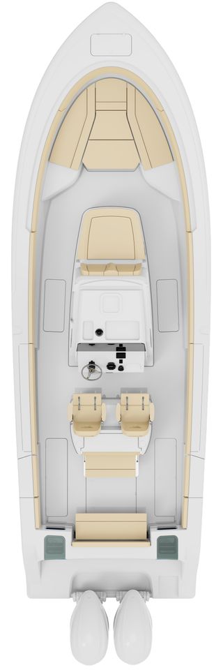 Overhead image of the 322-center-console