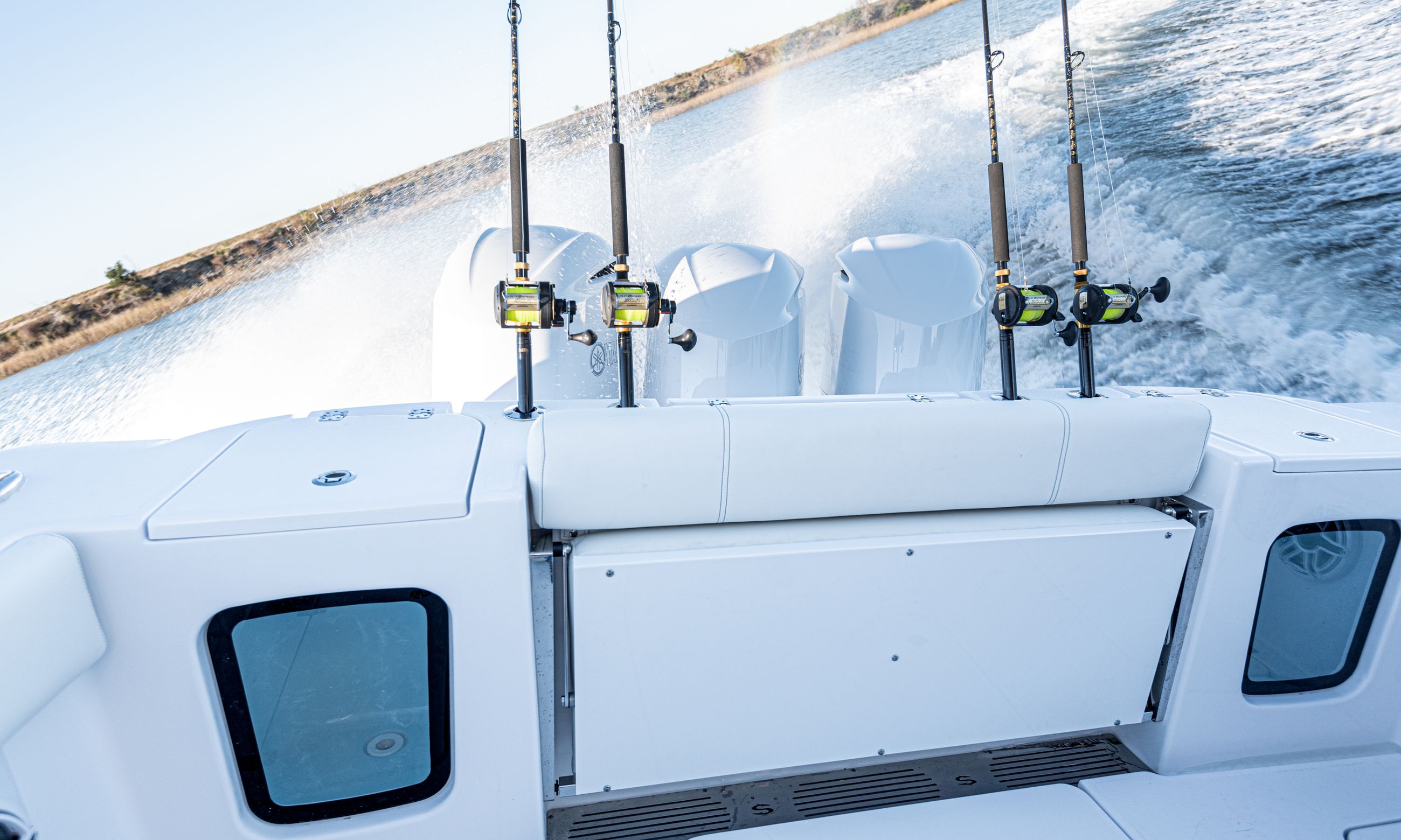 Image of a Sportsman Boat on the water.
