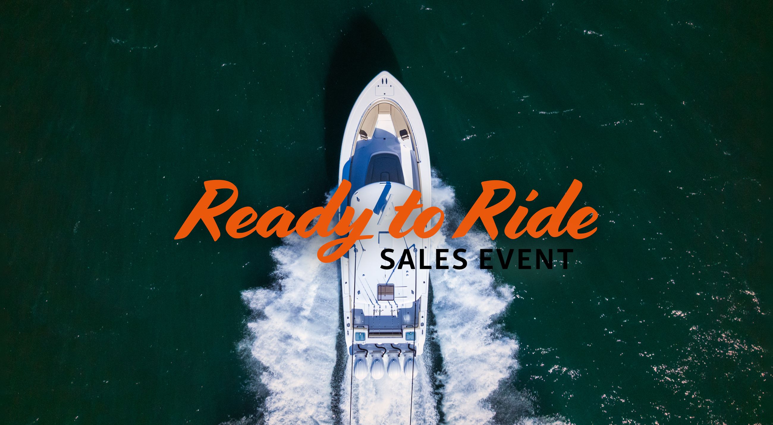 Ready to Ride Sales Event promotional banner.