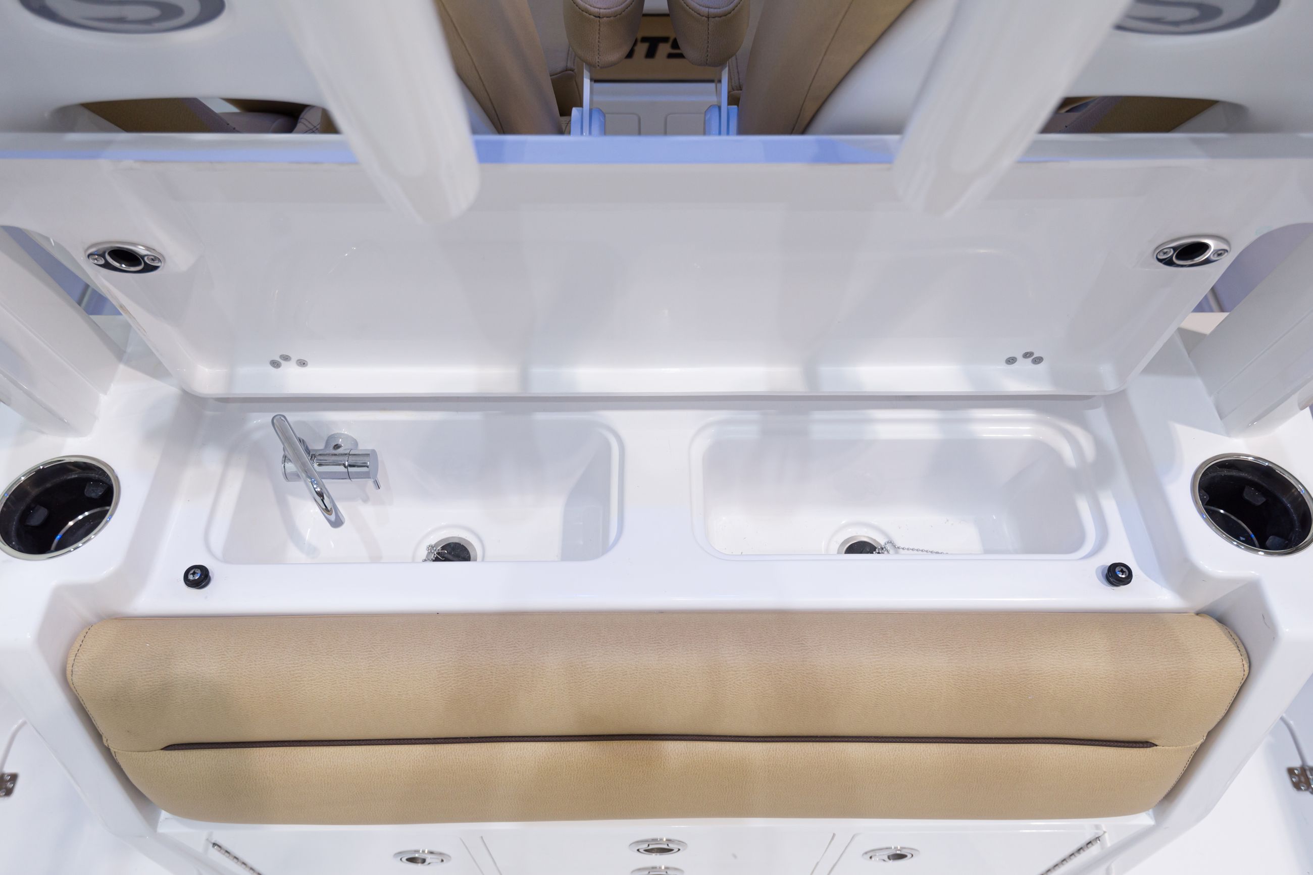 Detail image of Leaning Post Sink, Cutting Board & Cooler