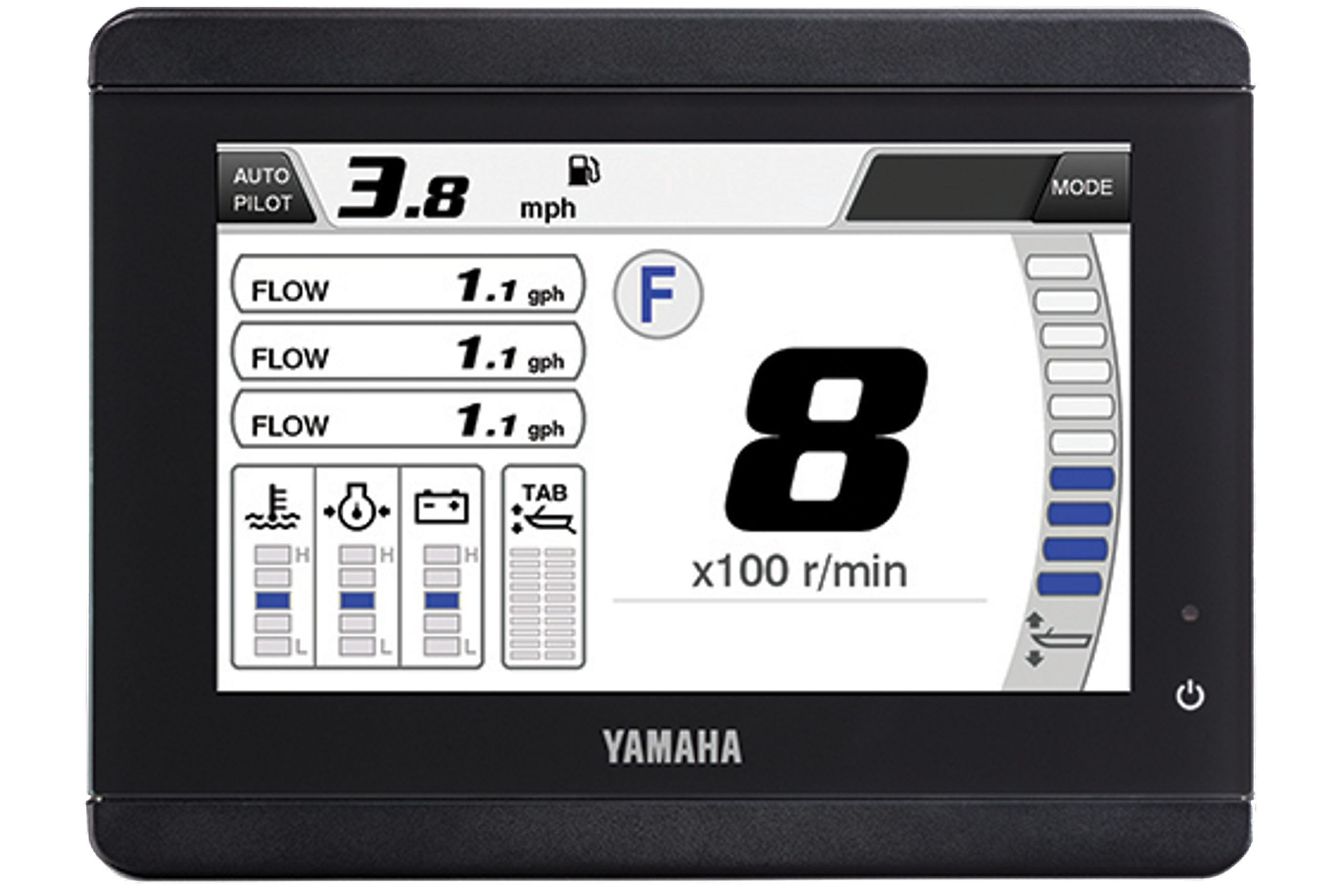 Detail image of Yamaha Command Link CL5 5-Inch Touchscreen Display