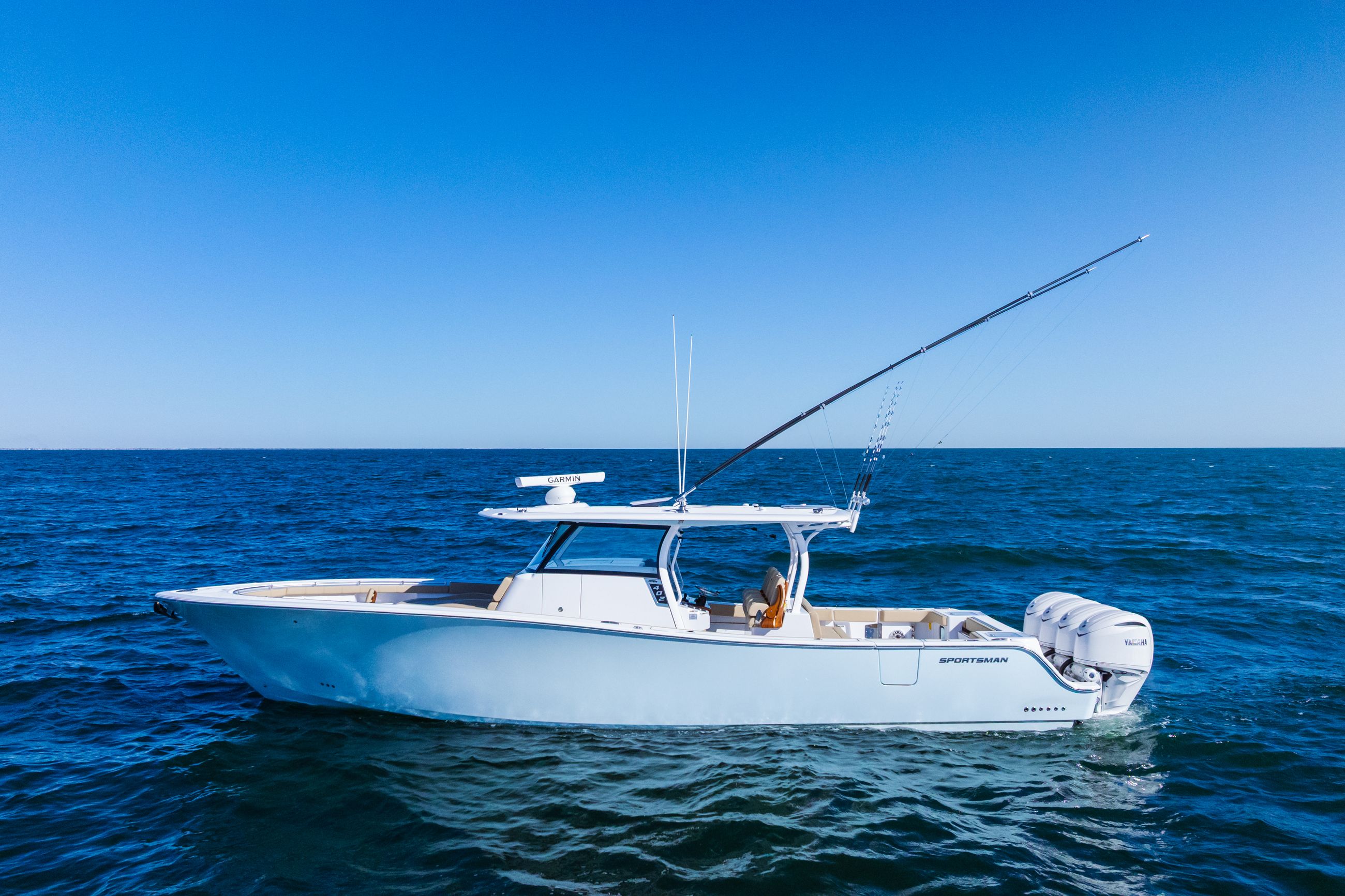 Image of a Sportsman Boat on the water.