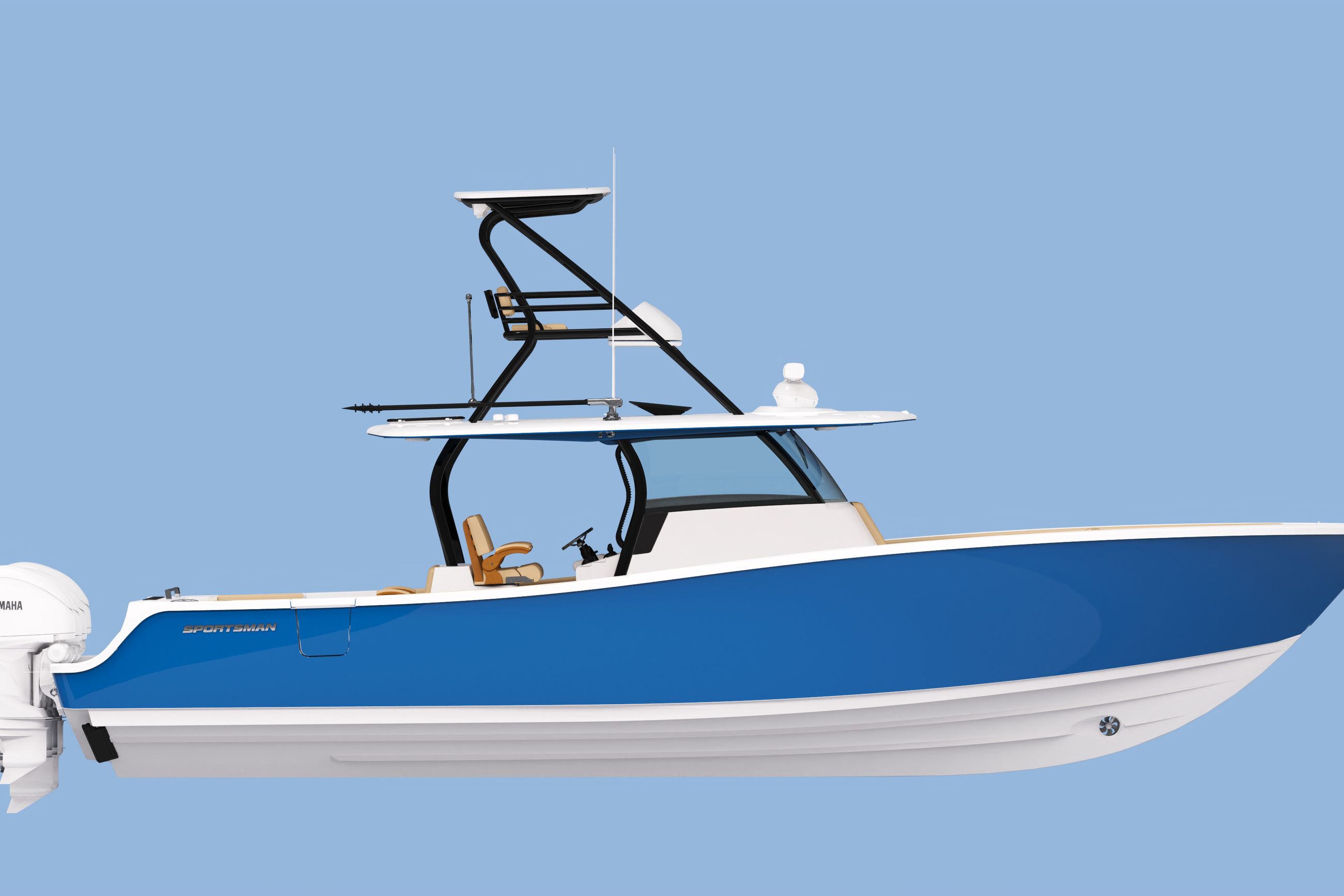Image of a Sportsman Boat on the water.