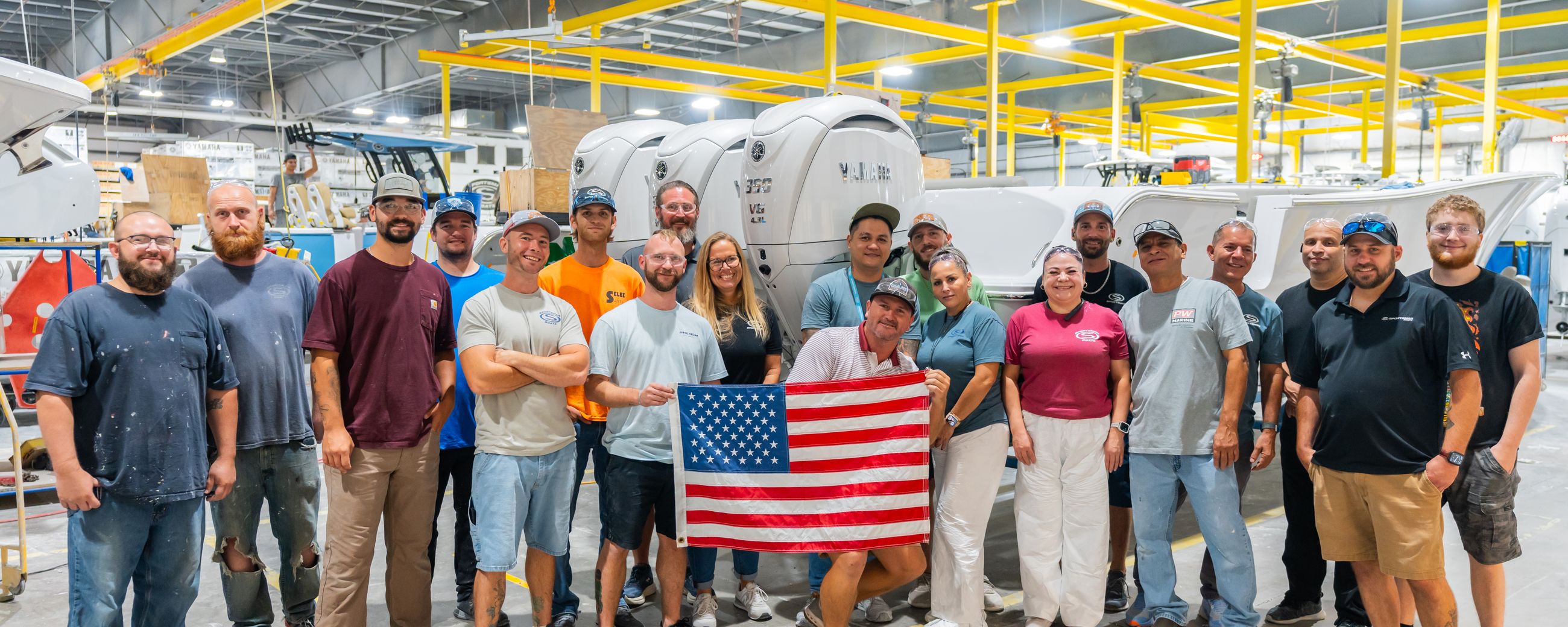 Boat mold showing at the plant