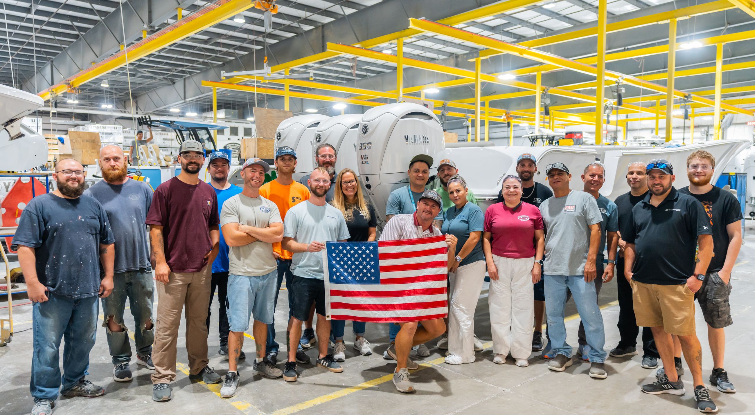 Boat mold showing at the plant