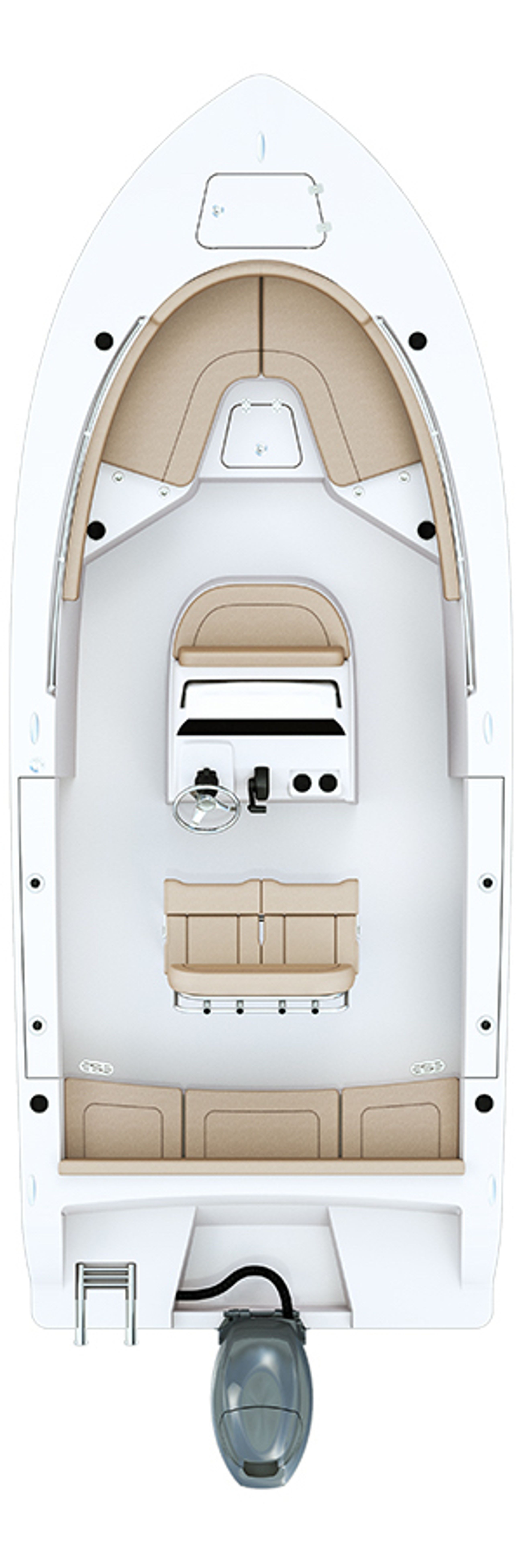 Overhead image of the 211-center-console