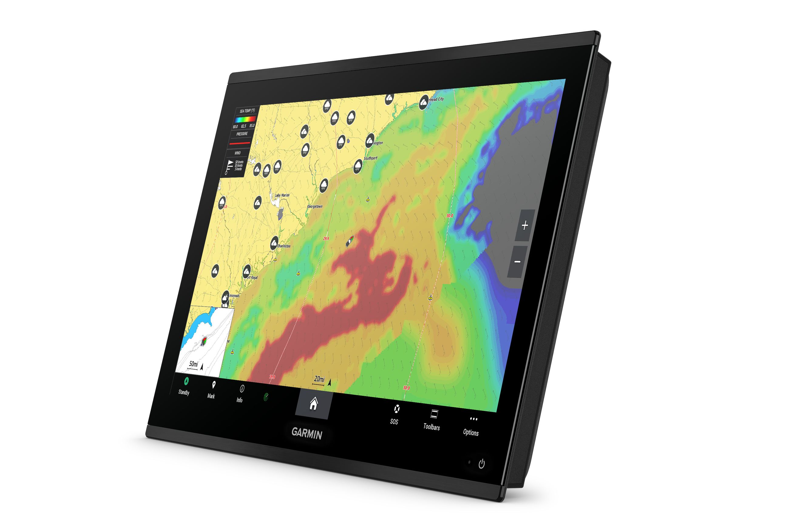 Detail image of Garmin GPSMAP® 9222 Chartplotter w/ Navionics+