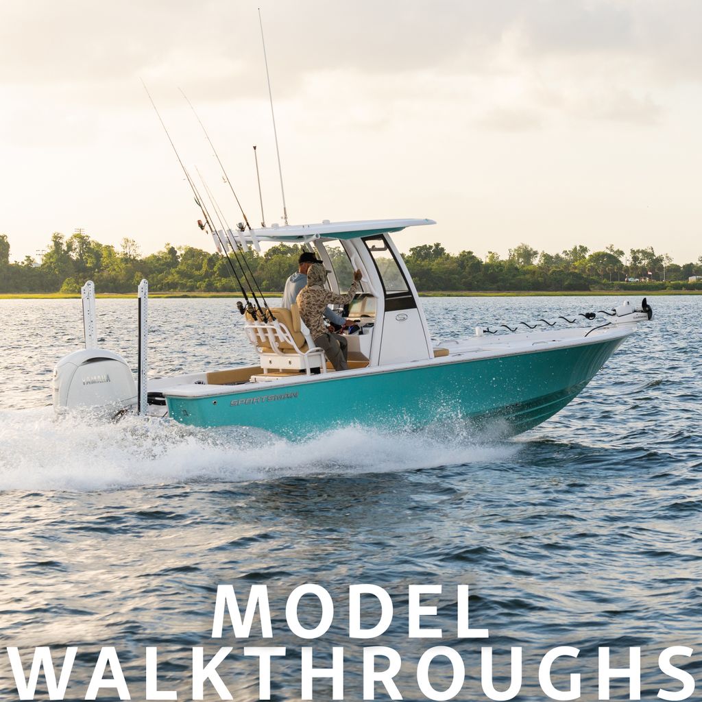 Image of a boat with the words Model Walkthrough written on it