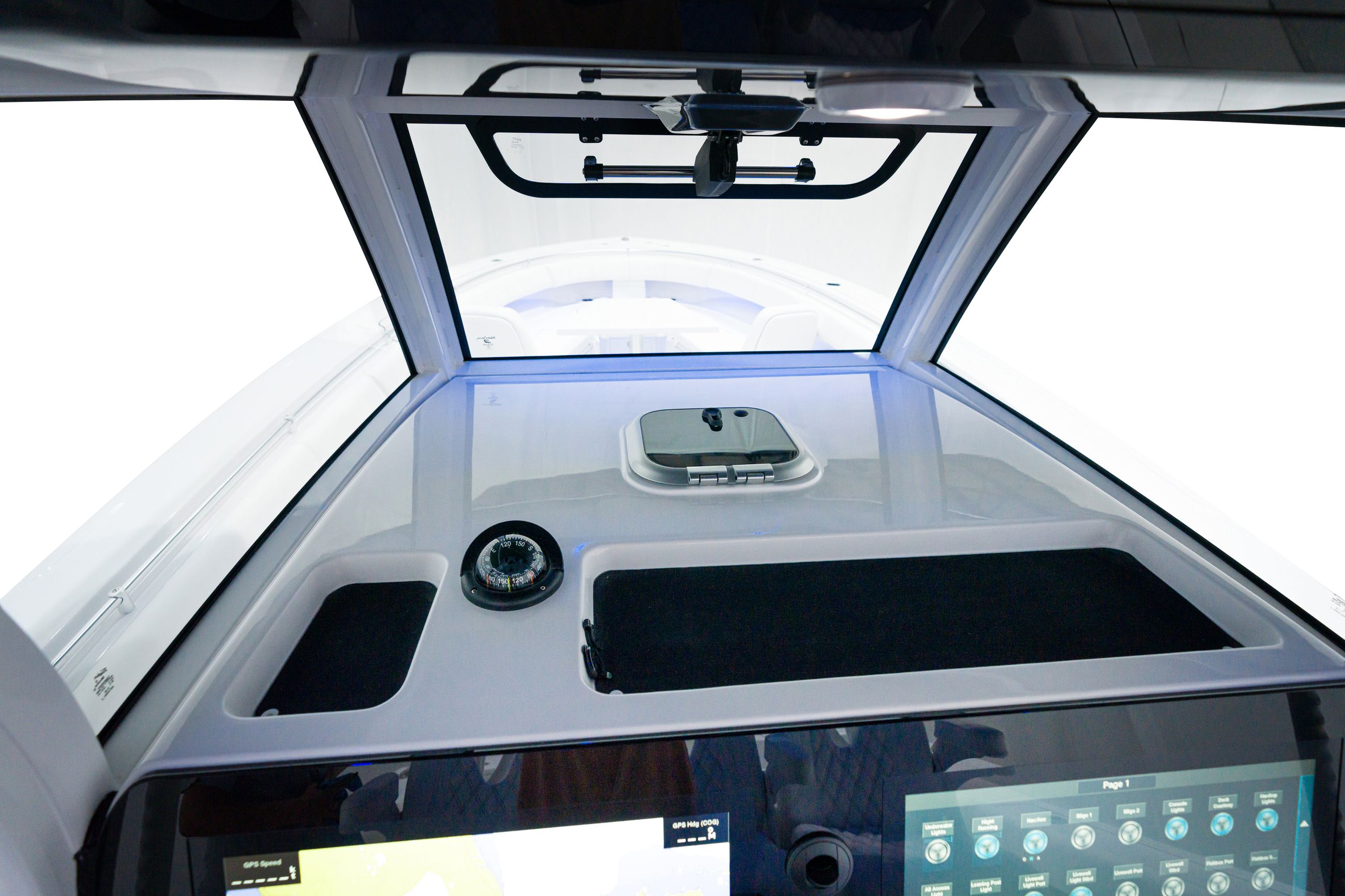 Detail image of Integrated Tempered Glass Windshield w/ Actuated Vent