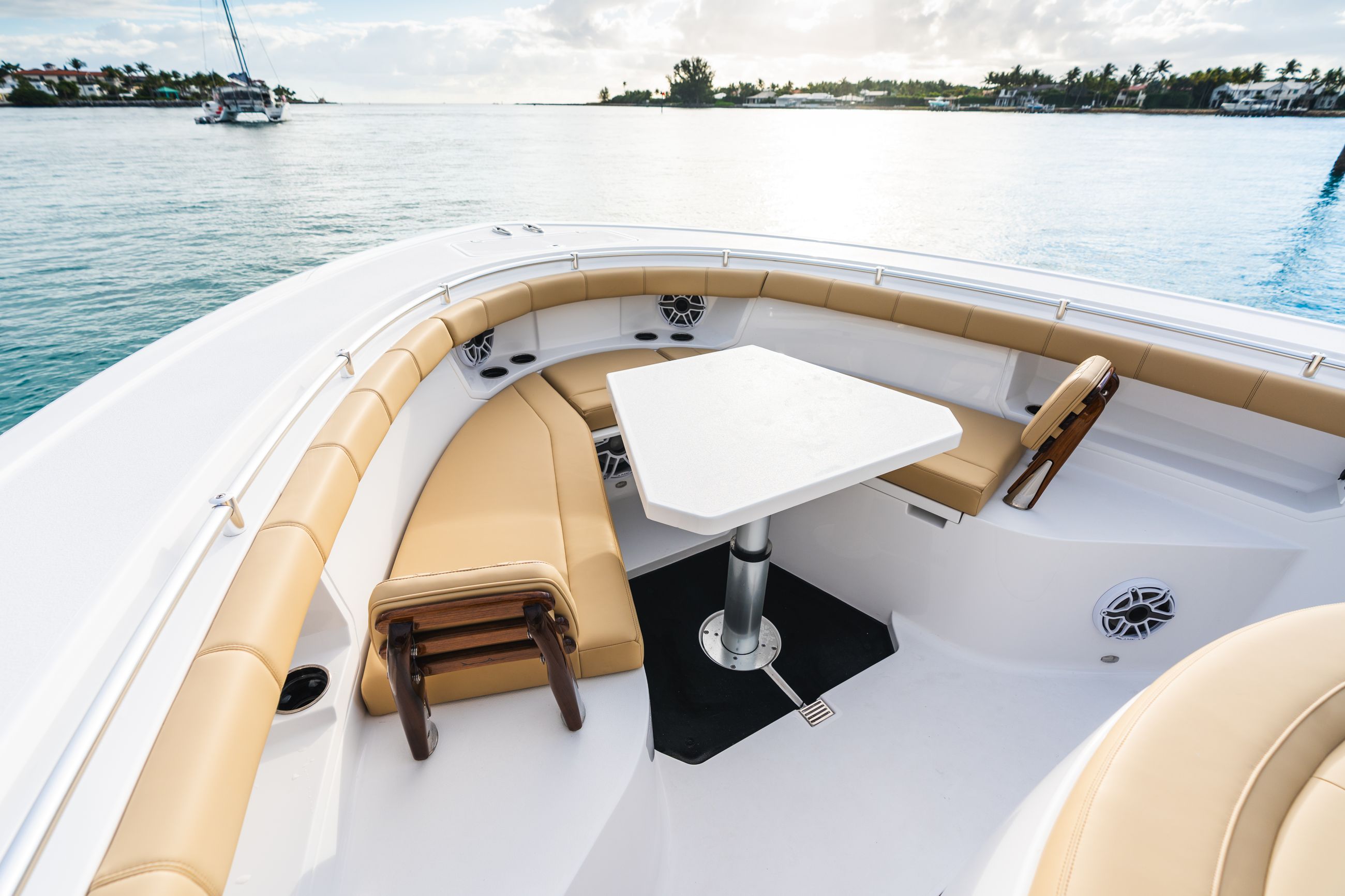 Detail image of Actuated Bow Sun Deck / Table