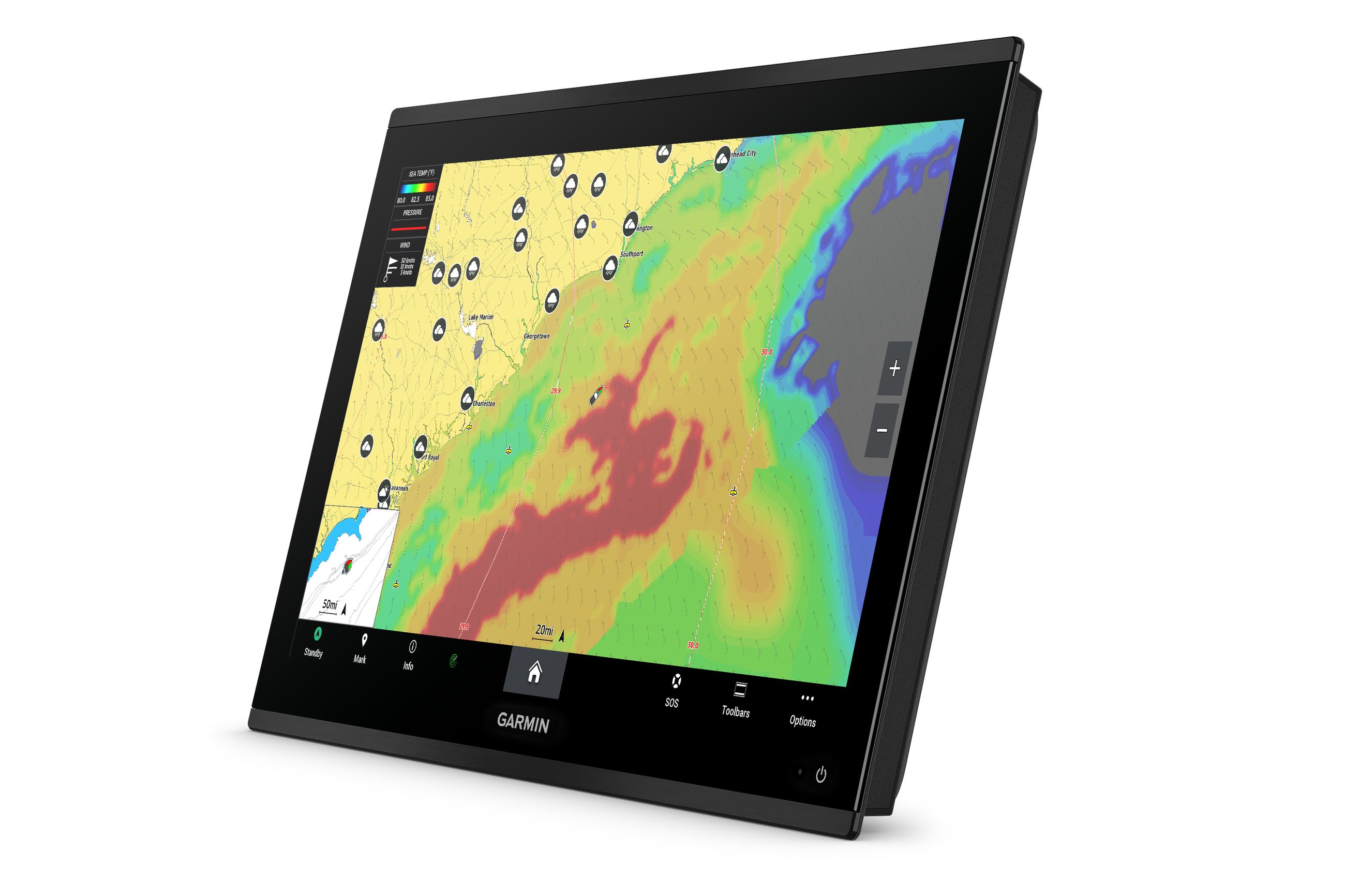 Detail image of Garmin GPSMAP® 9222 Chartplotter w/ Garmin Navionics+