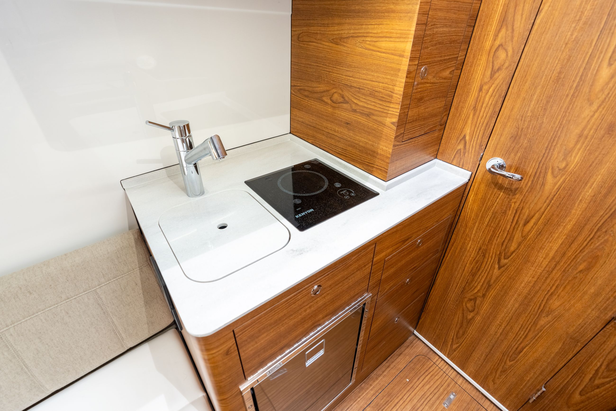 Detail image of Sink w/ Corian Countertop & Backsplash