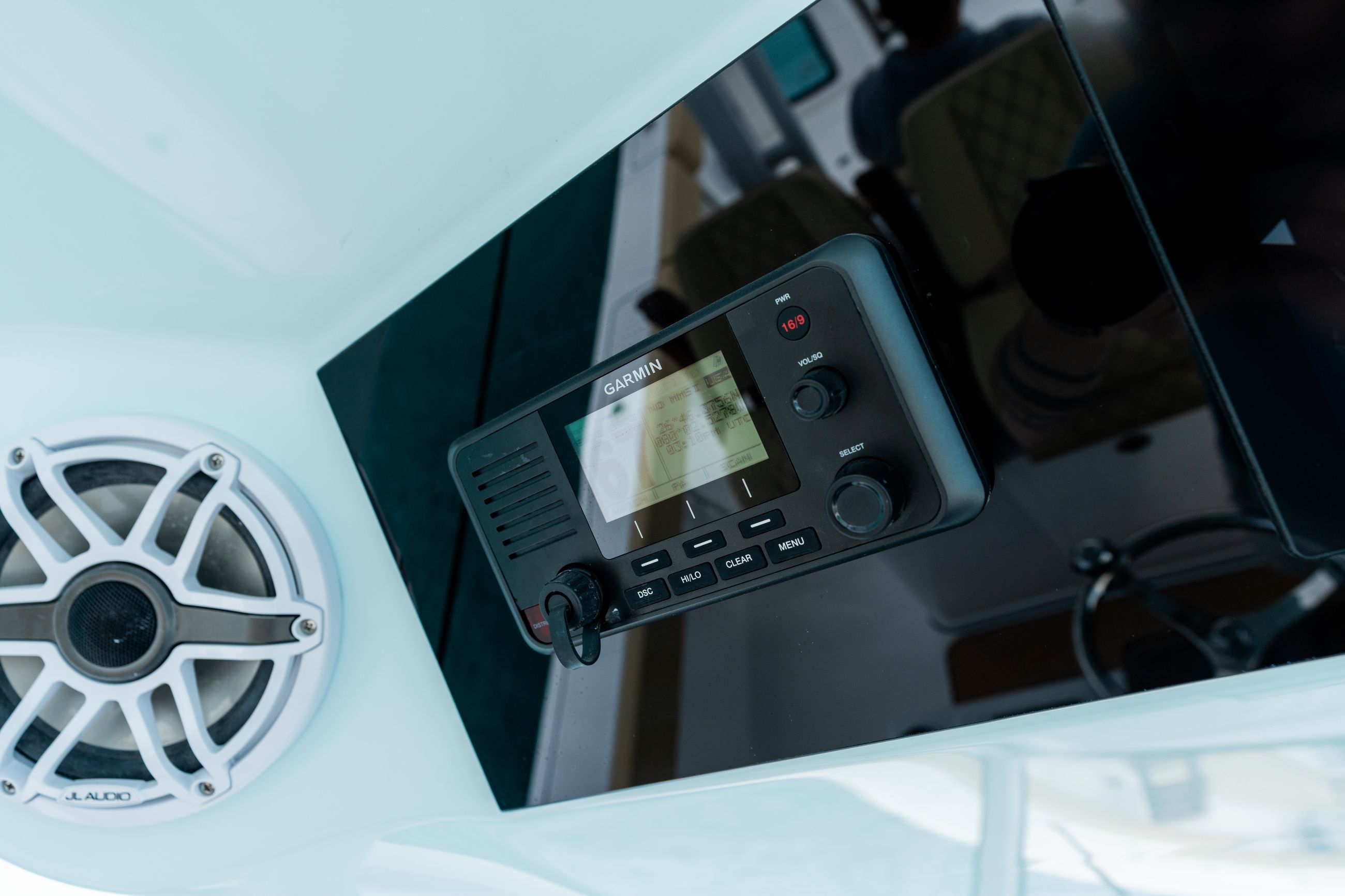 Detail image of Garmin VHF 215 Radio w/ Built-In GPS (Flush)