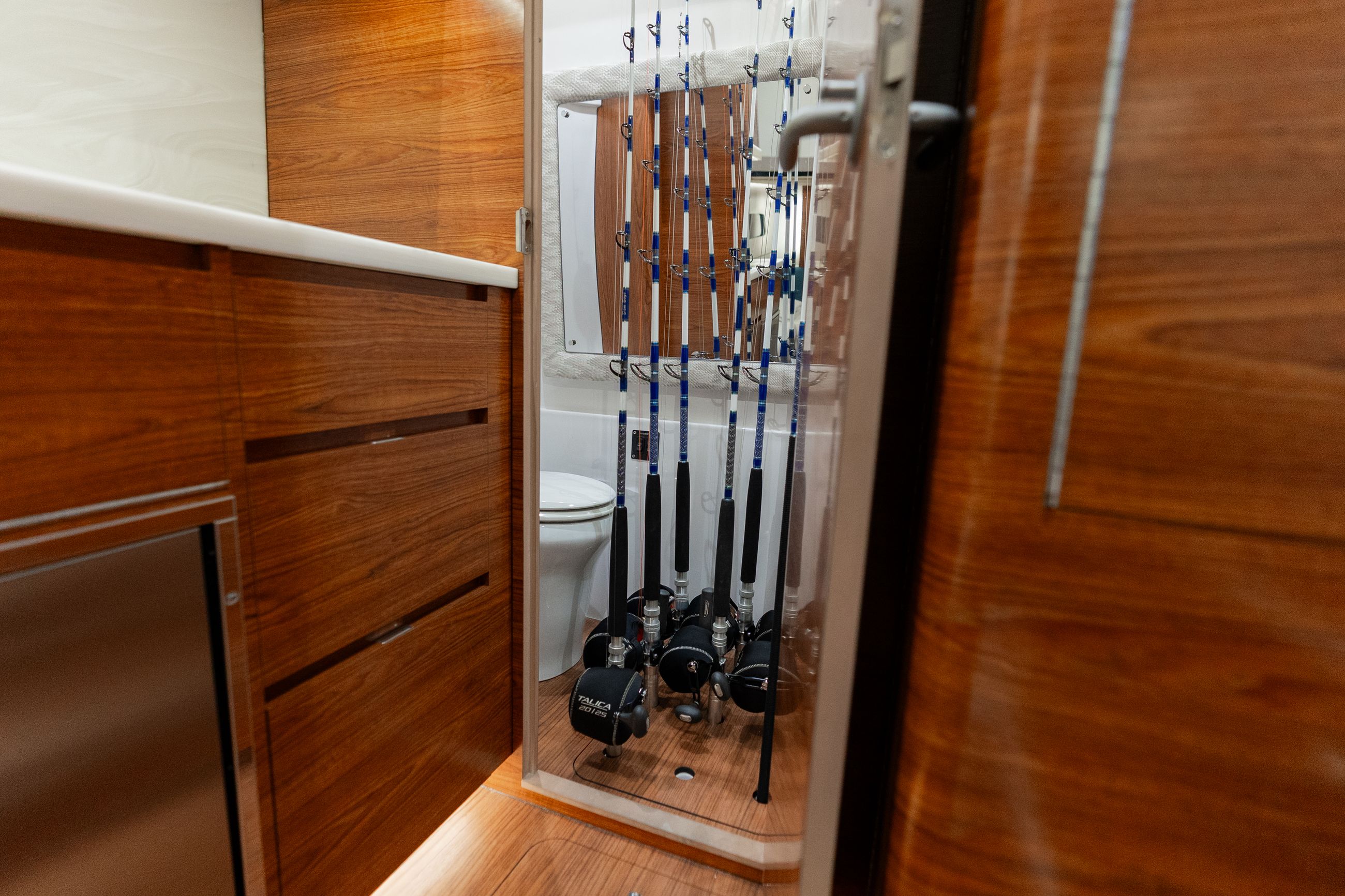 Large detail image of the Designed-In Console Rod Storage