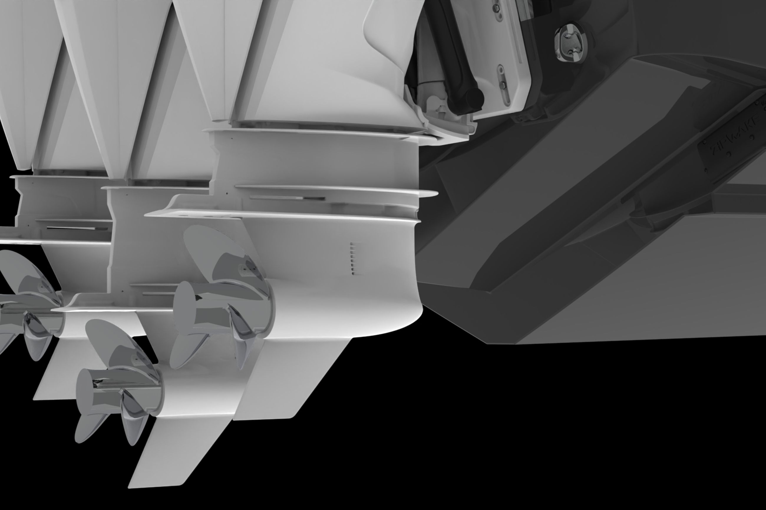 Large detail image of the Designed for Twin and Triple Engine Setups