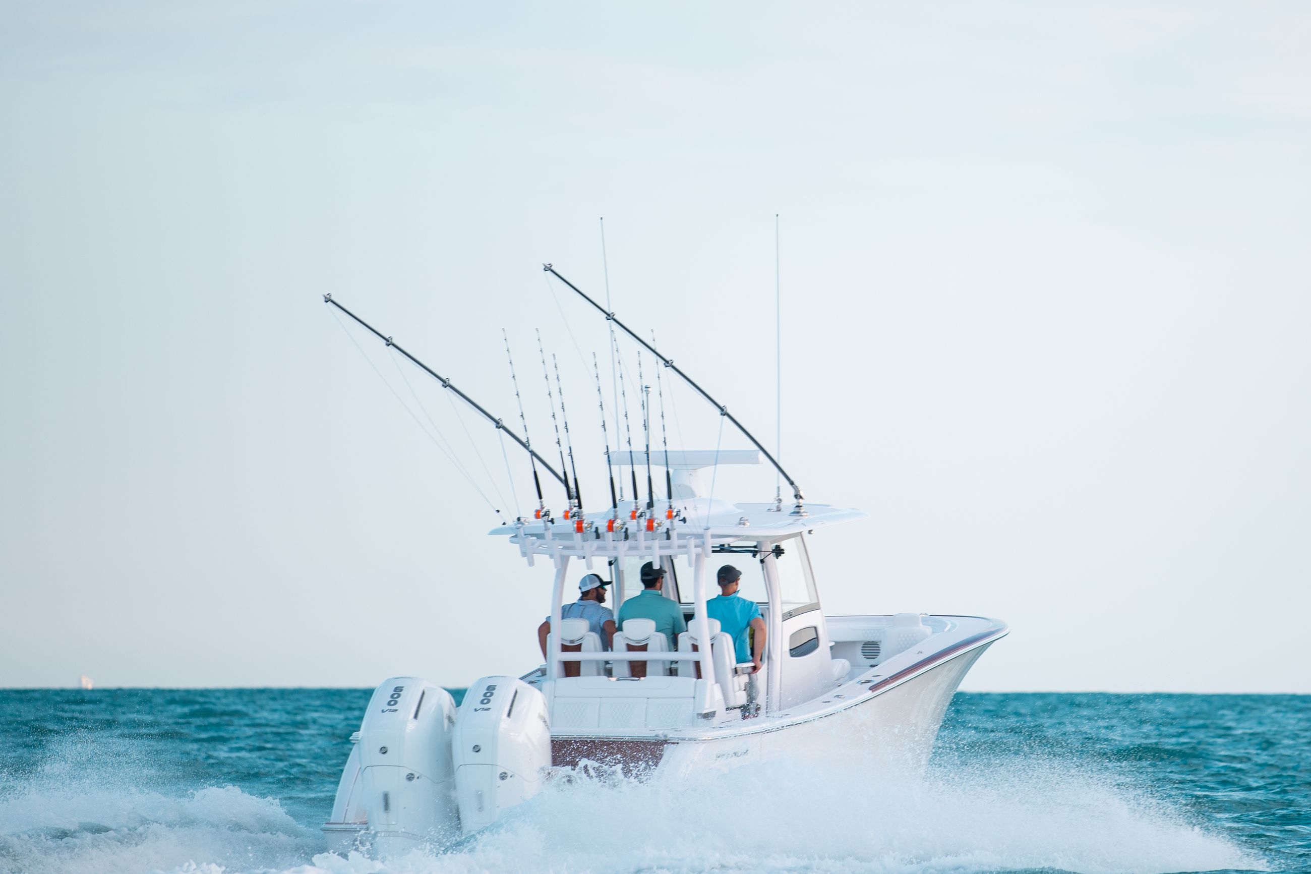 Large detail image of the Gemlux Bluewater Outriggers w/ Carbon Fiber Poles